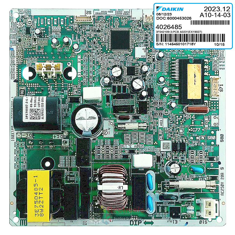 แผงบอร์ดแอร์คอยร้อนDAIKIN-ไดกิ้น รุ่น RKQ09UV2S-อะไหล่ใหม่แท้บริษัท #อะไหล่แอร์DAIKIN