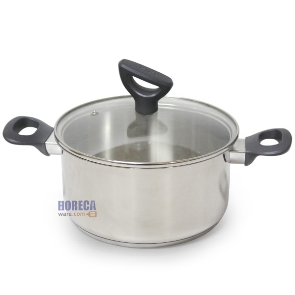 "Daily Cook" หม้อ 2หู พร้อมฝาแก้ว 20ซม. ทีฟาว