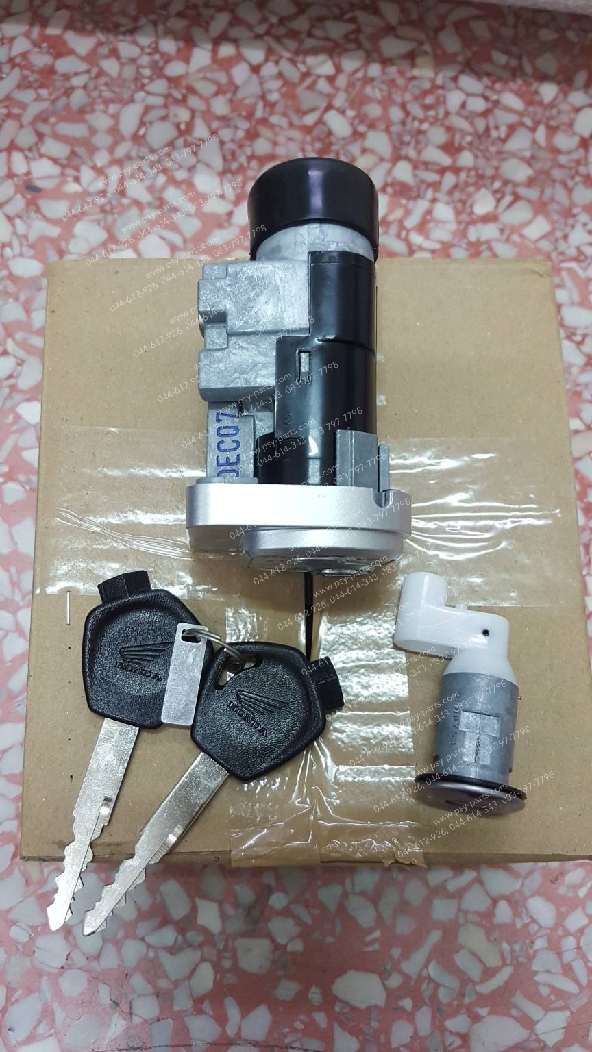 สวิทช์กุญแจ SUPER CUB/ไฟกลม แท้ๆ + ล็อคเบาะ 35010-K76-T60