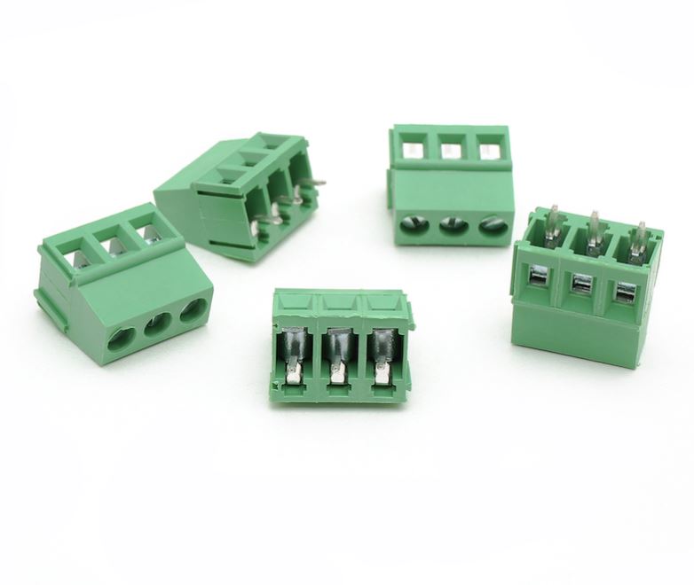 KF128-3P 5mm. Connector 3pin 300V 10A pcb Screw Universal Terminal block