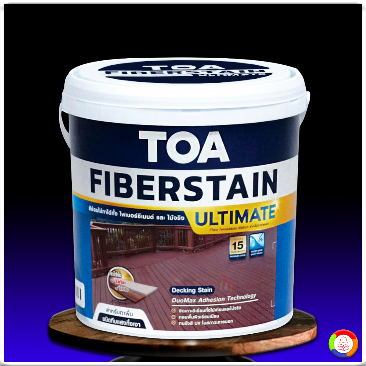 ทีโอเอ ไฟเบอร์สเตน อัลติเมท สำหรับงานพื้น ชนิดทึบแสง (กึ่งเงา) Toa Fiberstain Ultimate Semi-Gloss