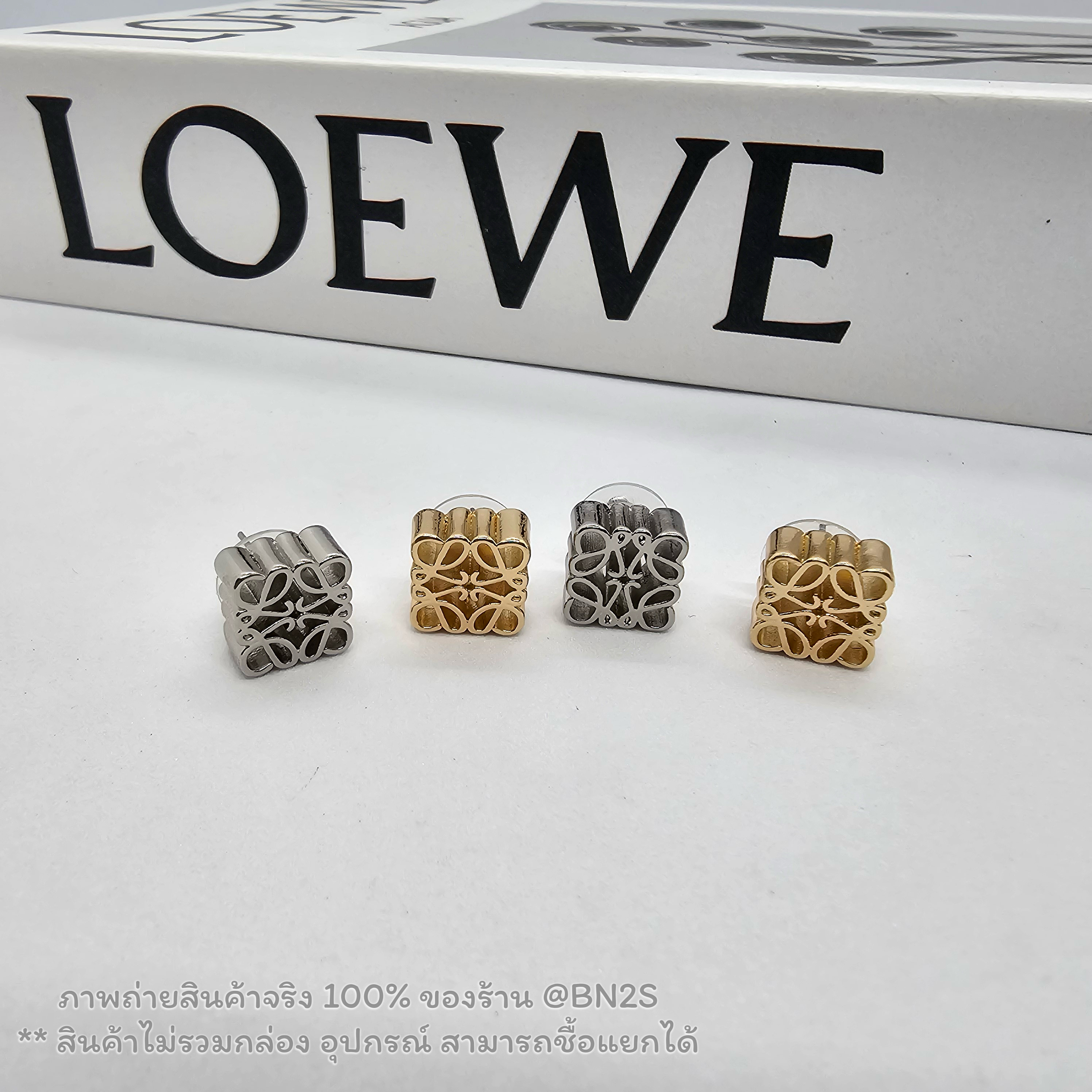 สีทอง | 𝐋𝐖𝐄 𝐒𝐭𝐮𝐝𝐞 𝐋𝐨𝐠𝐨 𝐄𝐚𝐫𝐫𝐢𝐧𝐠𝐬 ต่างหูสตั๊ดโลเอเว่ งานสตั๊ดโลโก้ อะไหล่เงิน ทอง ราคาเบาๆ 89฿ ไม