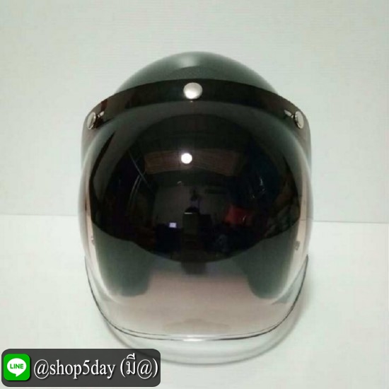 ALTRAX หมวกกันน็อควินเทจคลาสสิค ราคาถูก รุ่น CARBON SKIN ลายคาร์บอน นวมถอดซักได้ พร้อมแว่นBUBBLE สีทูโทน