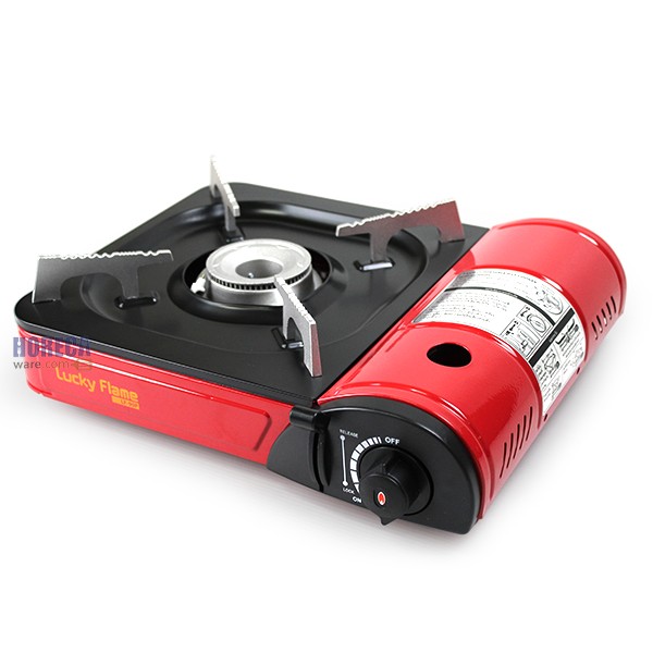 เตาแก๊สกระป๋อง วาวเซฟตี้ โครงสีแดง ตราลัคกี้เฟรม