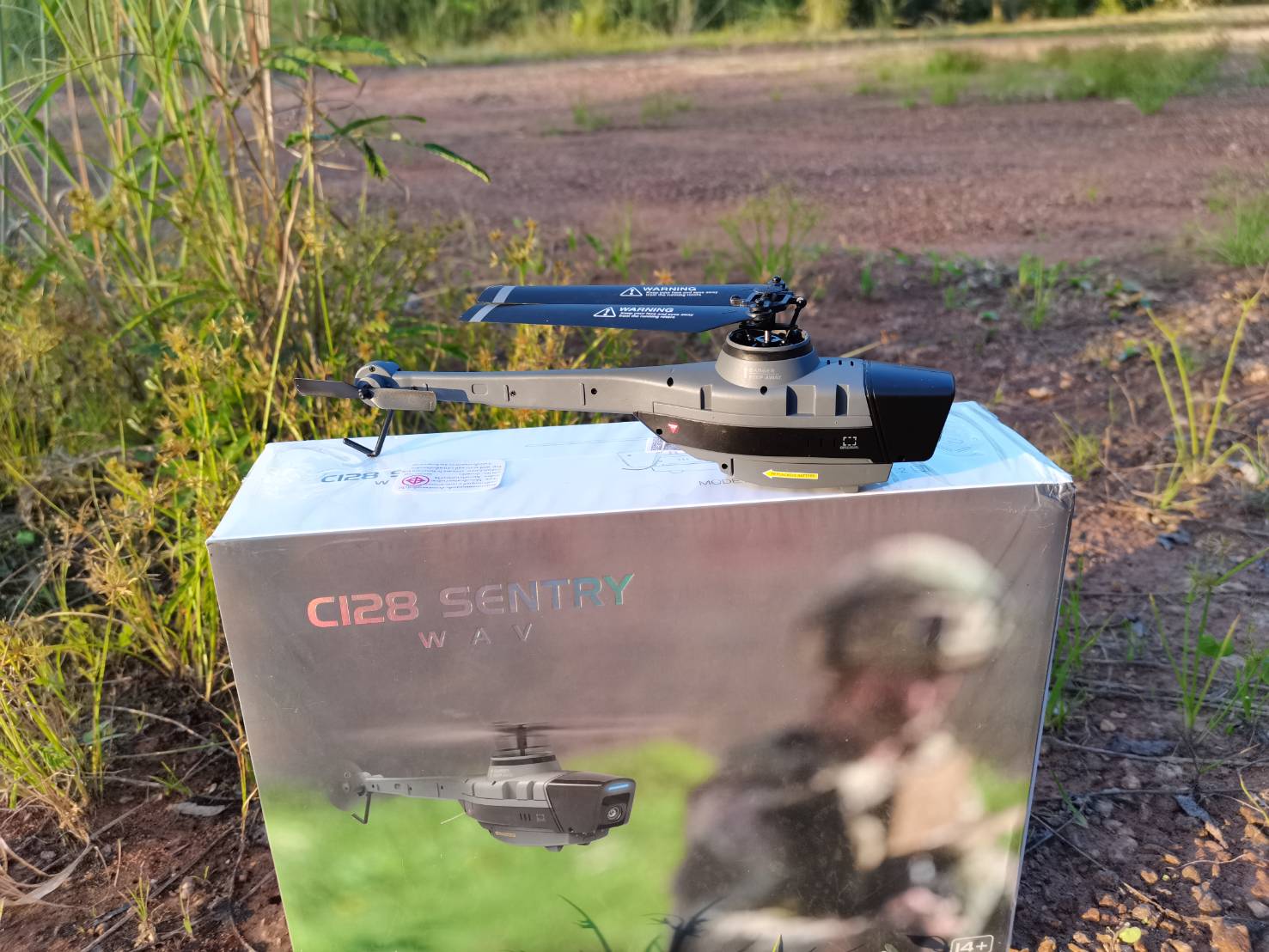 C128 SENTRY SPY DRONE FPV USA ยานบินสอดแนมสหรัฐอเมริกา ระบบ FPV WIFI ติดกล้อง HD 720P CAMERA รีโมทควบคุม 2.4 GHZ