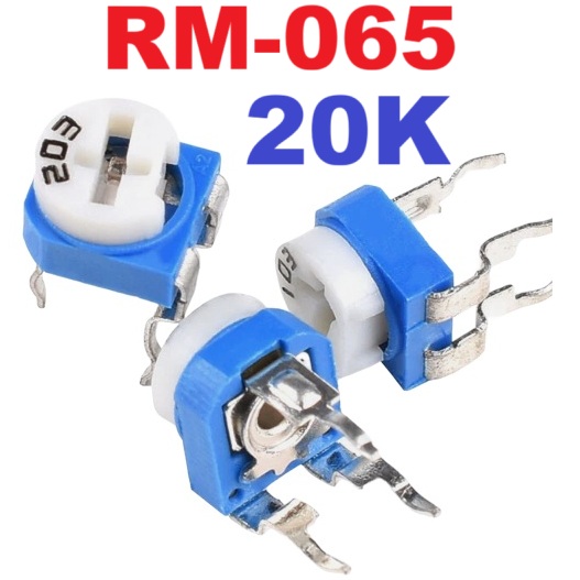 โวลุ่ม เกือกม้า 20K ตัวต้านทานปรับค่าได้ RM065 Trimpot Trimmer Potentiometer adjustable Resistor 20K