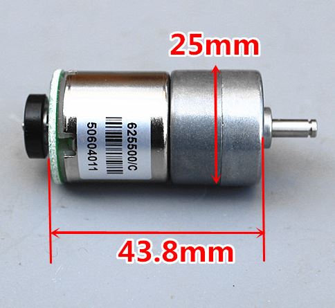 มอเตอร์เกียร์ DC 6-12V 64rpm แกน 4mm. Straight Geared Motor Speed Encoder Tachometer Plate High Speed Large torque 6mm Shaft all-metal gear DC gear motor encoder speed trolley robot with encoder มอเตอร์ทดรอบ วัดความเร็วรอบได้