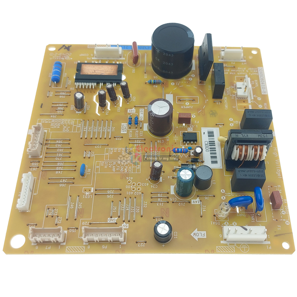 แผงบอร์ดตู้เย็น TOSHIBA(โตชิบา)รุ่น*GR-A25KU/GR-A25KS*อะไหล่แท้*ใช้ได้กับทุกรุ่นที่ทางร้านระบุไว้*ใช้เฉพาะเบอร์คอมเพรสเซอร์GMCC