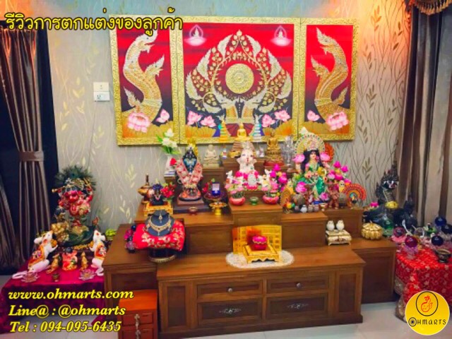ตกแต่งผนังห้องพระ 015