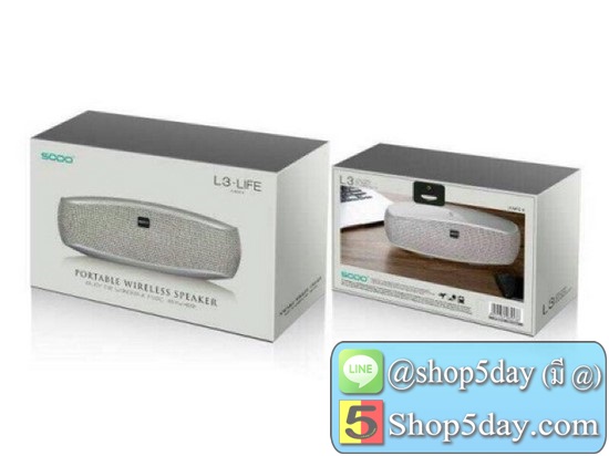 SODO L3 Wireless Bluetooth Speaker USB Card Sound Mini Stereo Player For Mobile Computer Outdoor Radio มีระบบ NFC (แท้%)