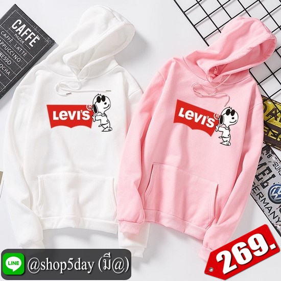 🔥 Levis เสื้อฮู้ดแขนยาวยอดฮิต ใส่ได้ทั้งหญิงและชาย ‼️