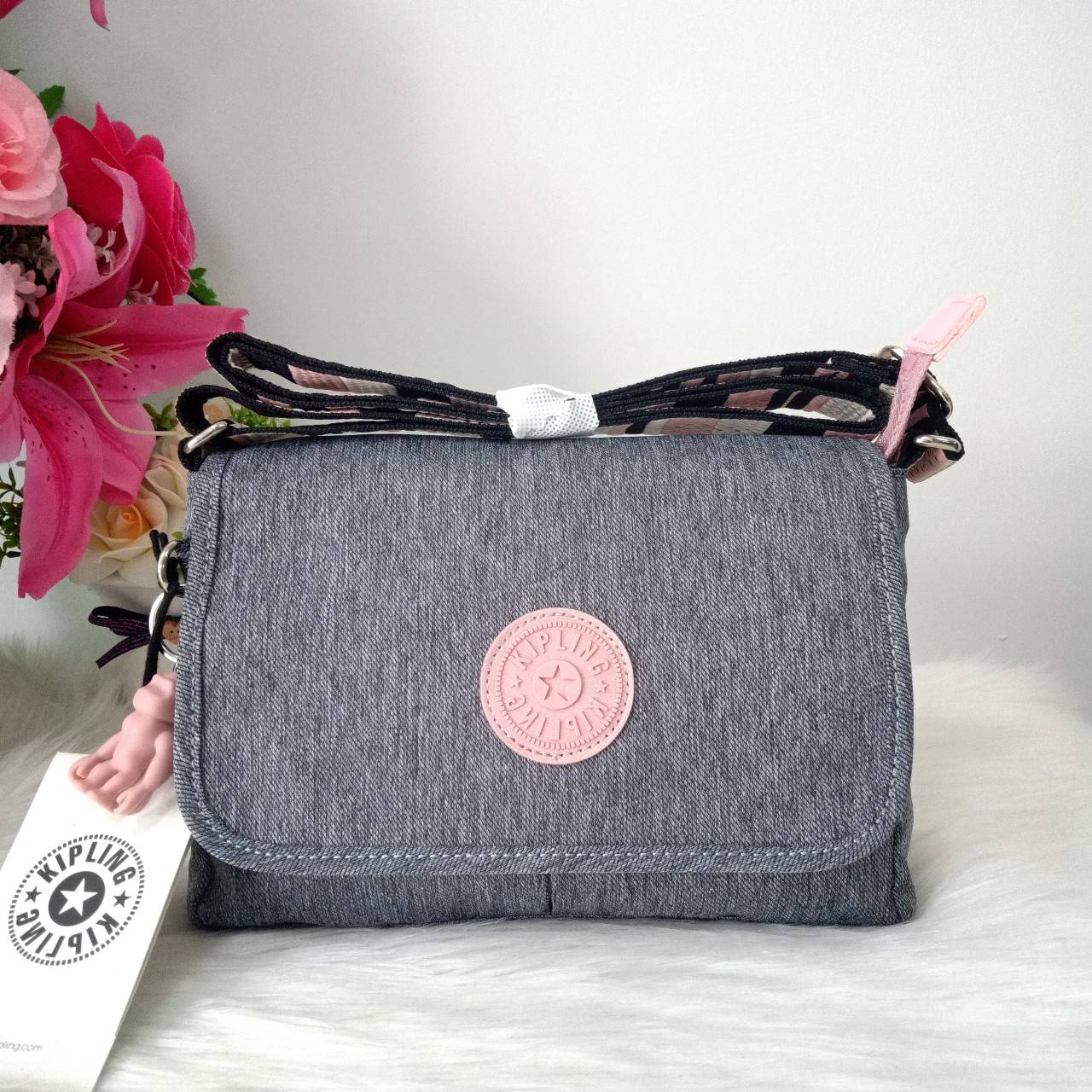 Kipling Shayna กระเป๋าสะพายไหล่ กระเป๋า ไนล่อน แท้