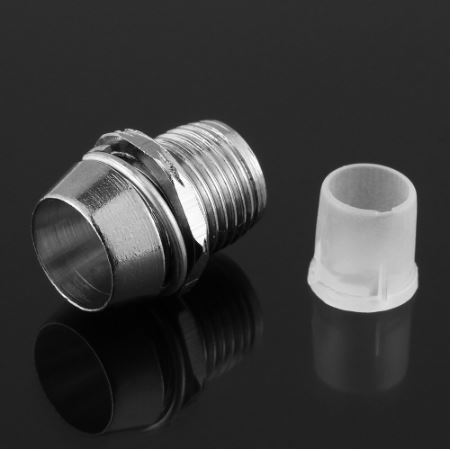 5mm. LED Socket Holder Clip Bezel Lamp Base Metal Copper Mount Panel Cup Case กระบอก ปลอก โลหะ LED 5mm