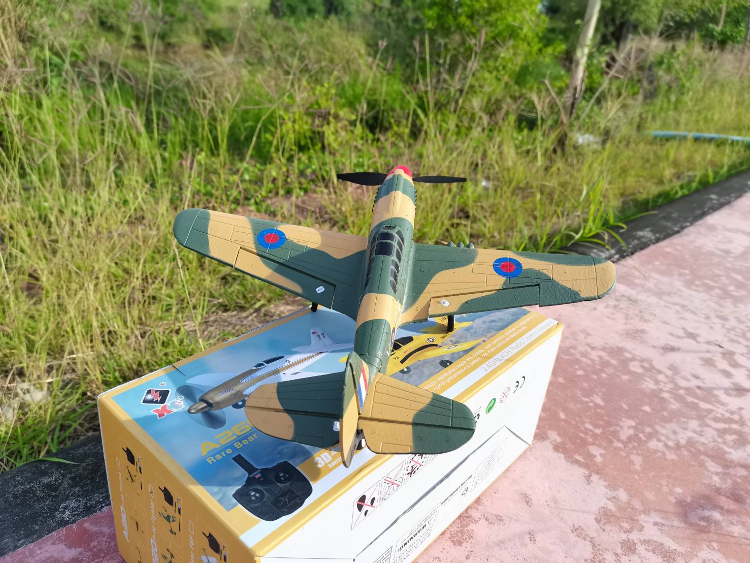 เครื่องบินบังคับ WL& XK A220 P40 FIGHTER 3D-6G สินค้าชุดพร้อมเล่น มีระบบช้วยบิน