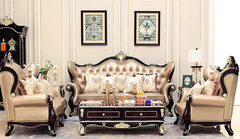 โซฟาหลุยส์ โซฟาหรู ชุดโซฟาหลุยส์ รุ่น Denia