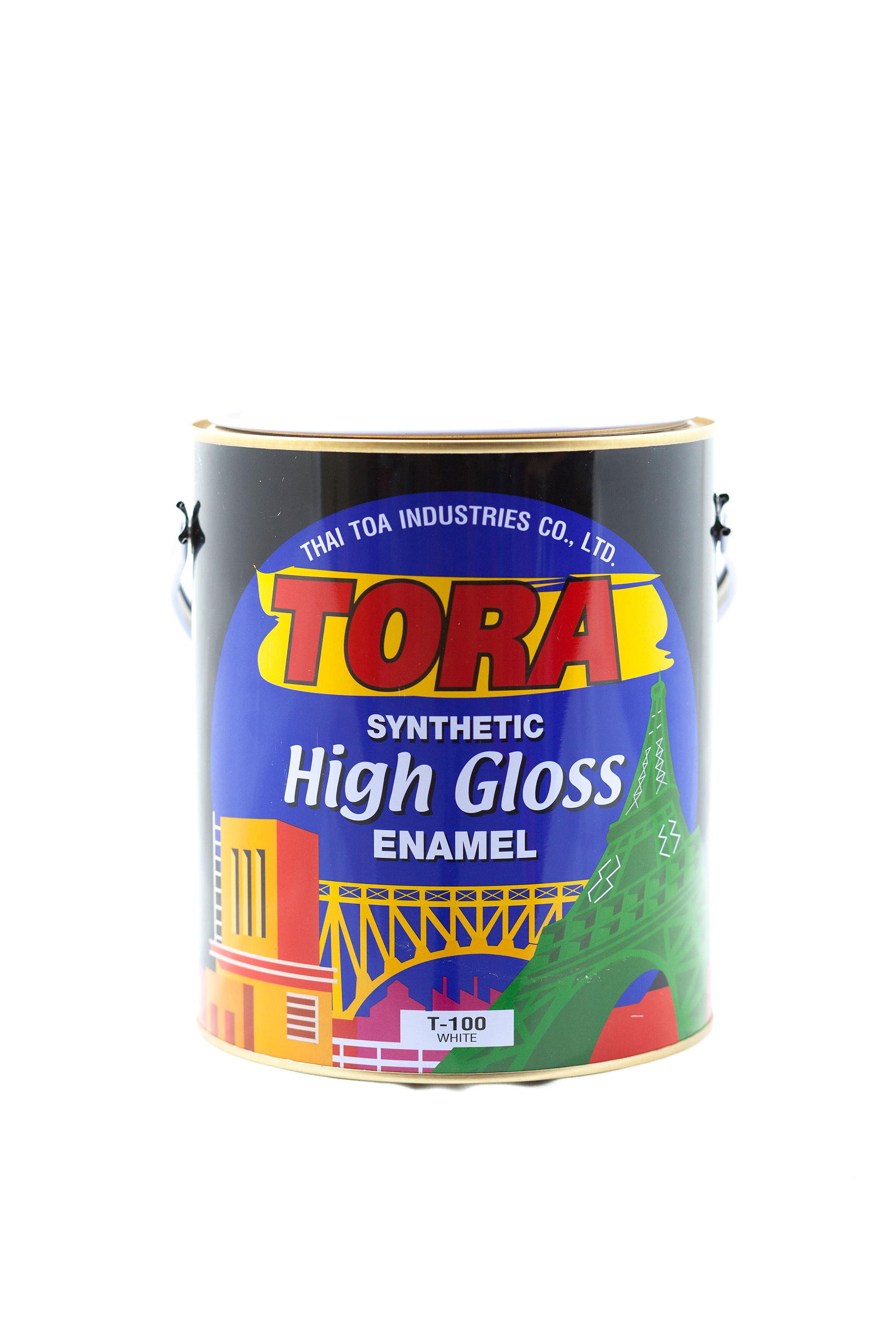 Tora Synthetic High Gloss Enamel สีเคลือบเงาโตร่า (ด้าน เฉพาะ ขาว,เขียว,ดำ)
