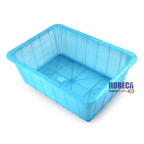 ตะแกรงเหลี่ยมกลาง ล้างผัก ขนาด 42.5 ซม. ตราสหเมธี