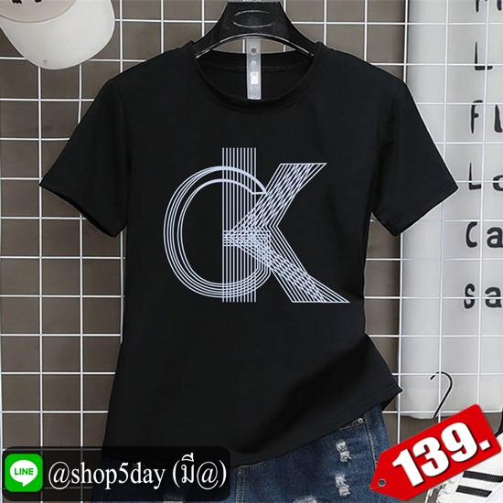 🔥 เสื้อยืดพิมพ์ลาย CK ขายดี รีบเลยจร้า