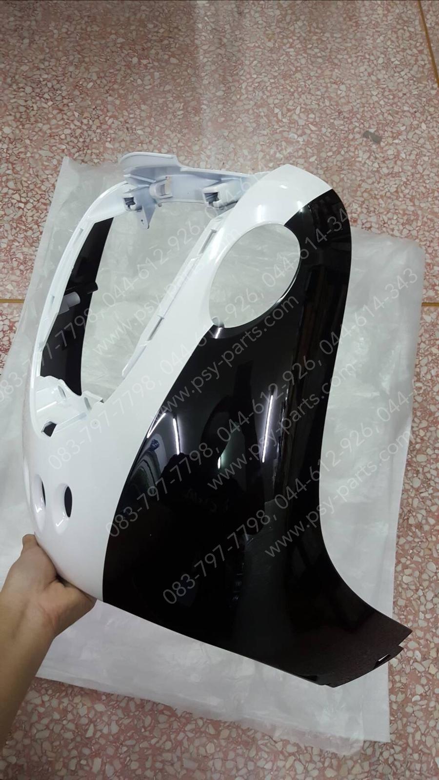 บังลม FINO แท้ๆ สีดำ/ขาว 4D0-F8311-00-6X Yamaha