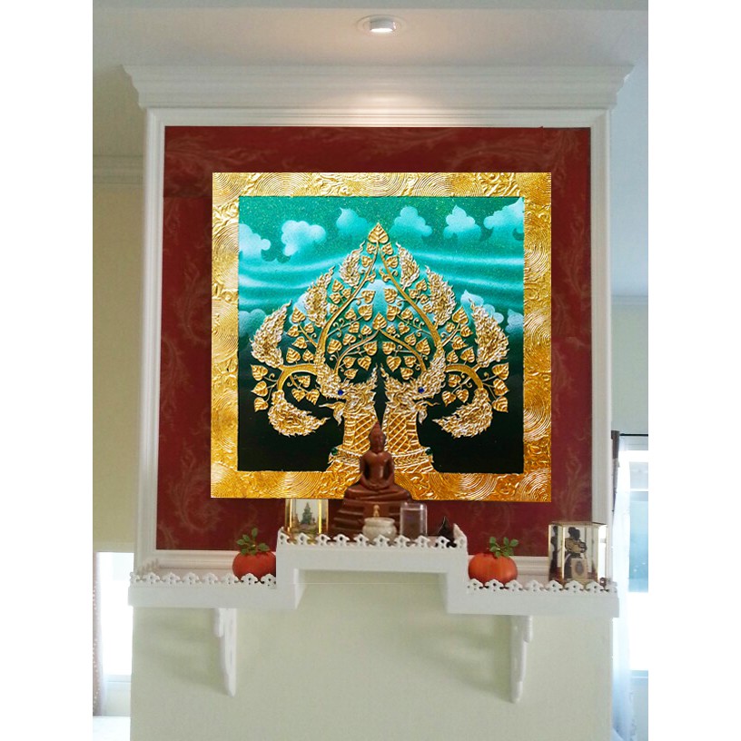 ภาพวาดต้นโพธิ์ A0218