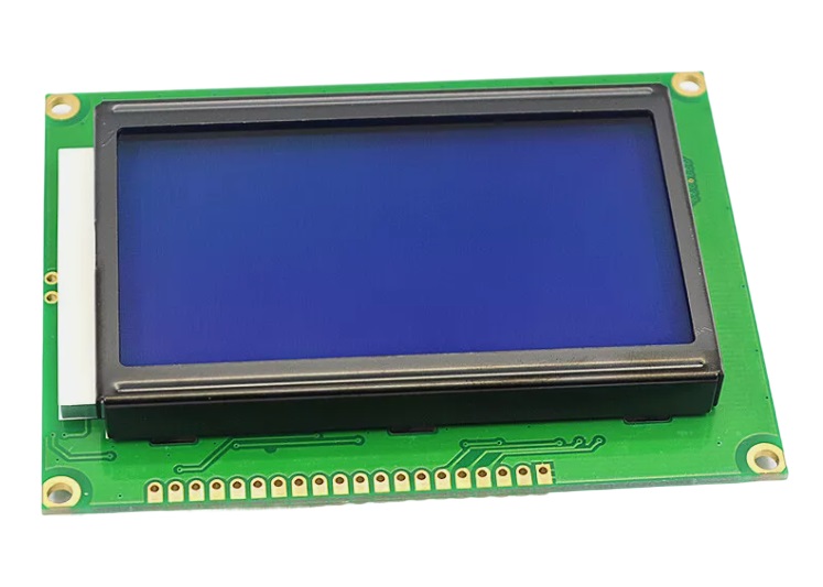 โมดูลจอแสดงผล LCD 12864 20PIN 93*70 mm Dots 5V blue screen/LCD screen/with Chinese font/backlight/KS0108 with data
