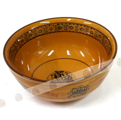 ชามบะหมี่ ลายจีน สีน้ำตาล 7" Ceramic (gg-glw-7)***งดจัดส่ง***
