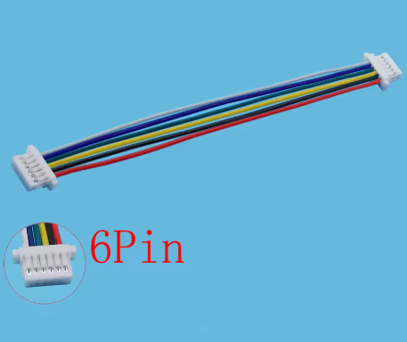 JST PH 2.0 mm double head 15cm. 6PIN (same direction) cable 6P plug connection terminal