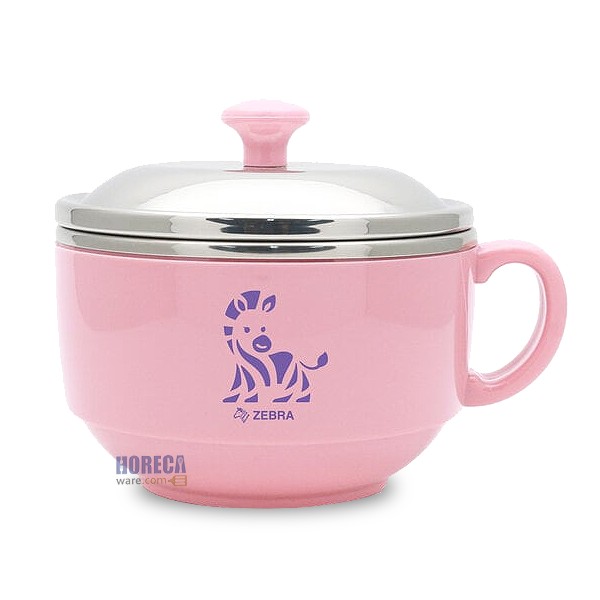 ถ้วยซุป Smart พร้อมฝา หัวม้าลาย