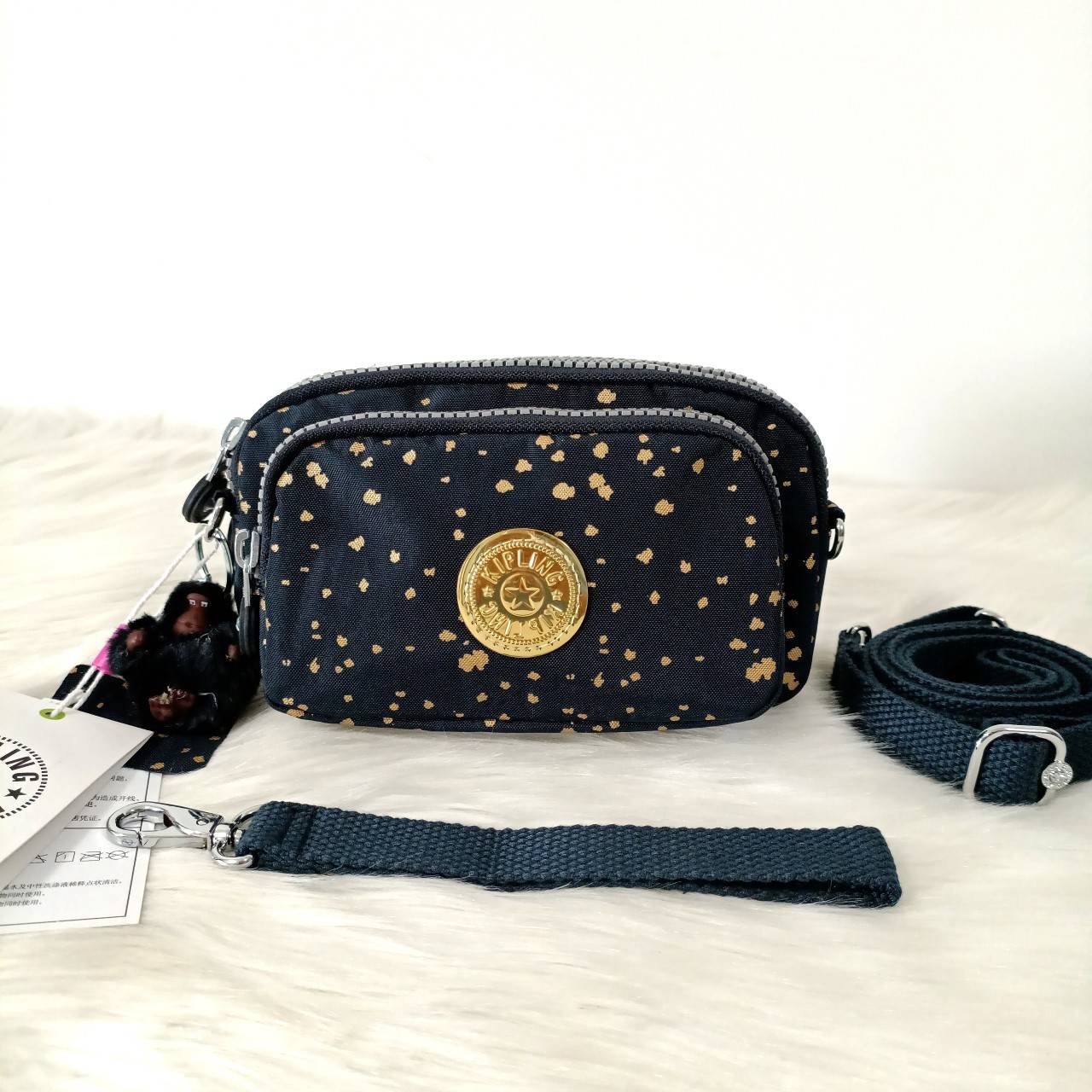 กระเป๋าสะพาย คิปลิ้ง คิปลิง KIPLING 3 Monkey Seoul up