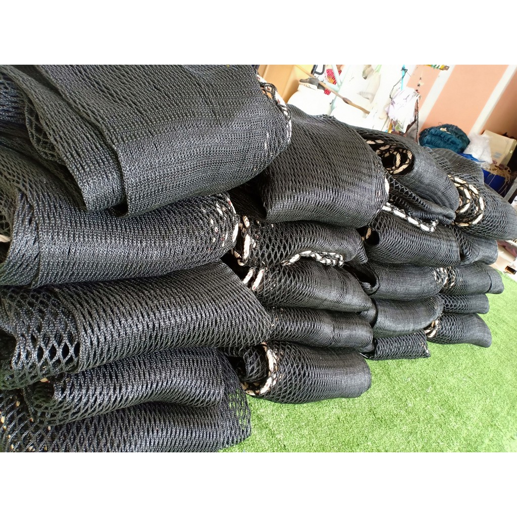 Safetynet ตาข่ายกันตก ไซต์งานก่อสร้าง *2mm.ช่องตา2x2cm.* พร้อมร้อยเชือกเส้นขอบ นำไปกางใช้งานได้ทันที