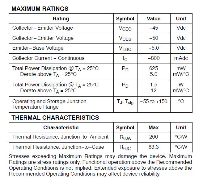 ทรานซิสเตอร์ BC327-40 PNP 45V 0.8A for AF-Driver Stages and Low Power Output Stages Complement to BC337