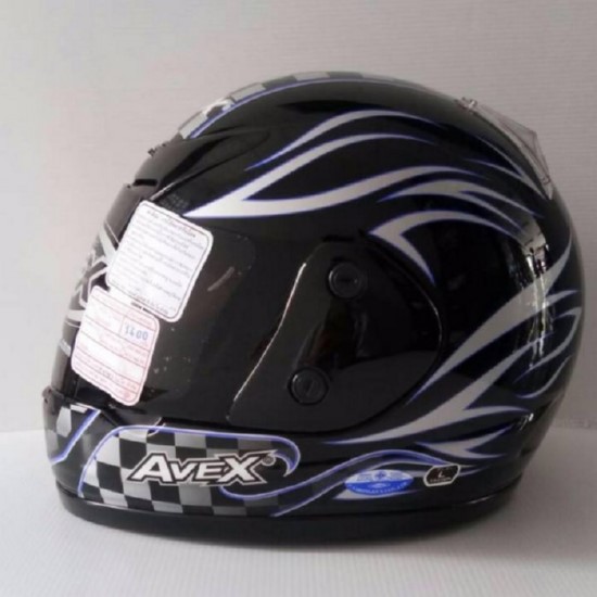 AVEX หมวกกันน็อคเต็มใบ ราคาถูก รุ่นXR-Z16 สีดำเงา แว่นดำ