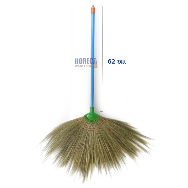 ไม้กวาดดอกหญ้า ด้ามพลาสติก ทีพี-tp