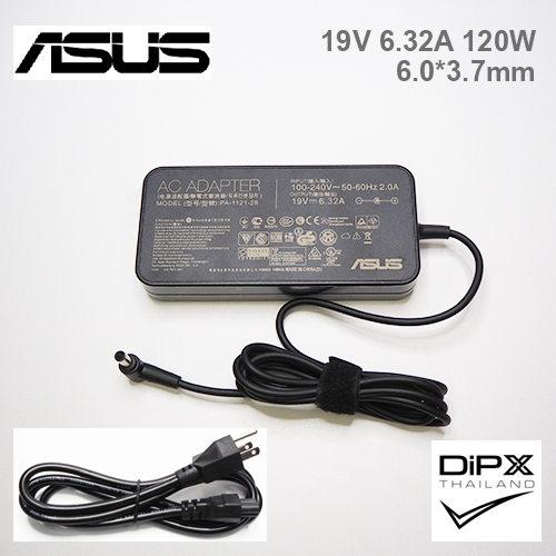 Adapter ASUS 19V 6.32A 120W (6.0x3.7mm) Slim สินค้าใหม่แท้ แถมสายไฟ