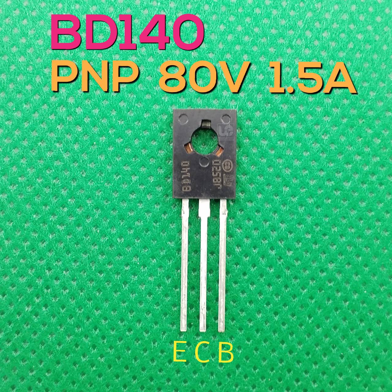 ทรานซิสเตอร์ PNP BD140 80V 1.5A for Audio Amplifier and Complementary Driver Complementary to BD139