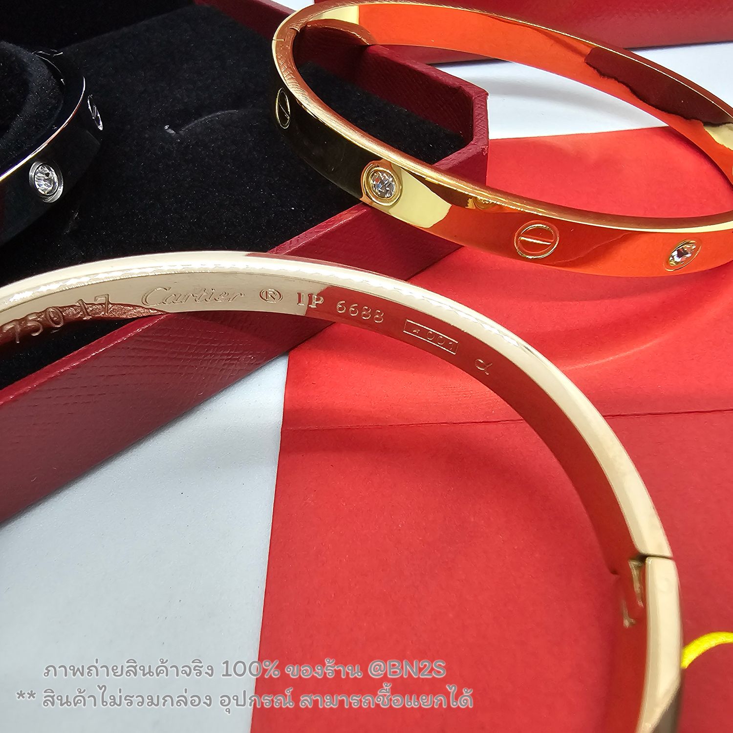 สีเงิน | กำไลคาเทีย CARTIER LOVE BRACELET WITH DIAMONDS ขนาด 4/6 มม. สีเงิน ทอง พิงค์โกลด์ กำไลสลับเพชร รุ่น เลิฟ งานสวย ปั๊มด้า =
