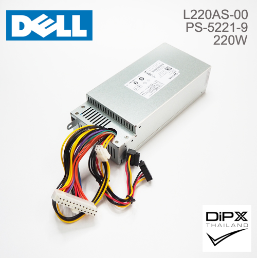 Power supply DELL 220W (L220AS-00, PS-5221-9) 24pin, 4pin, 2sata (New)