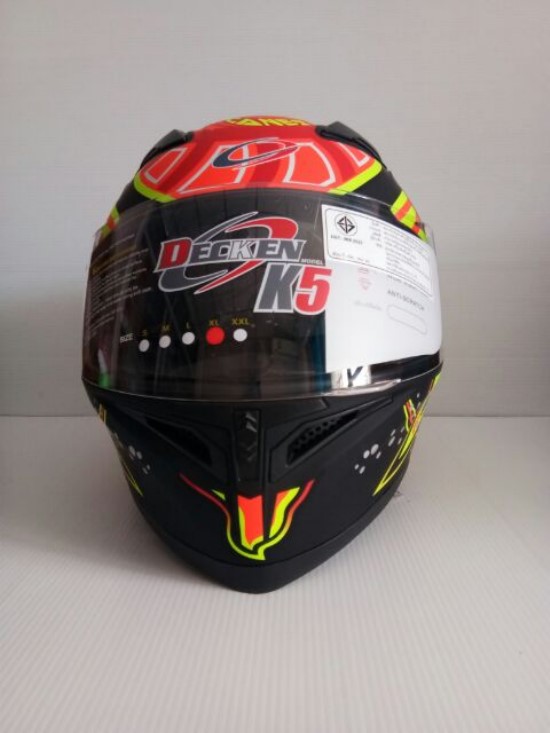 🔥หมวกกันน็อค DECKEN K5 สีดำด้าน