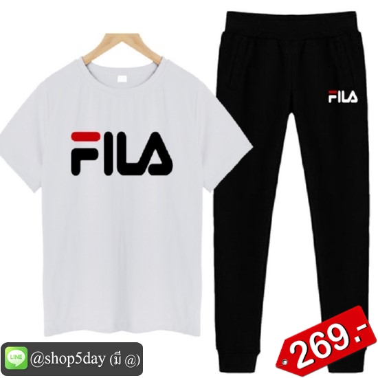 🔥Fila ฟิลล่า ชุดเซ็ท เสื้อ+กางเกง