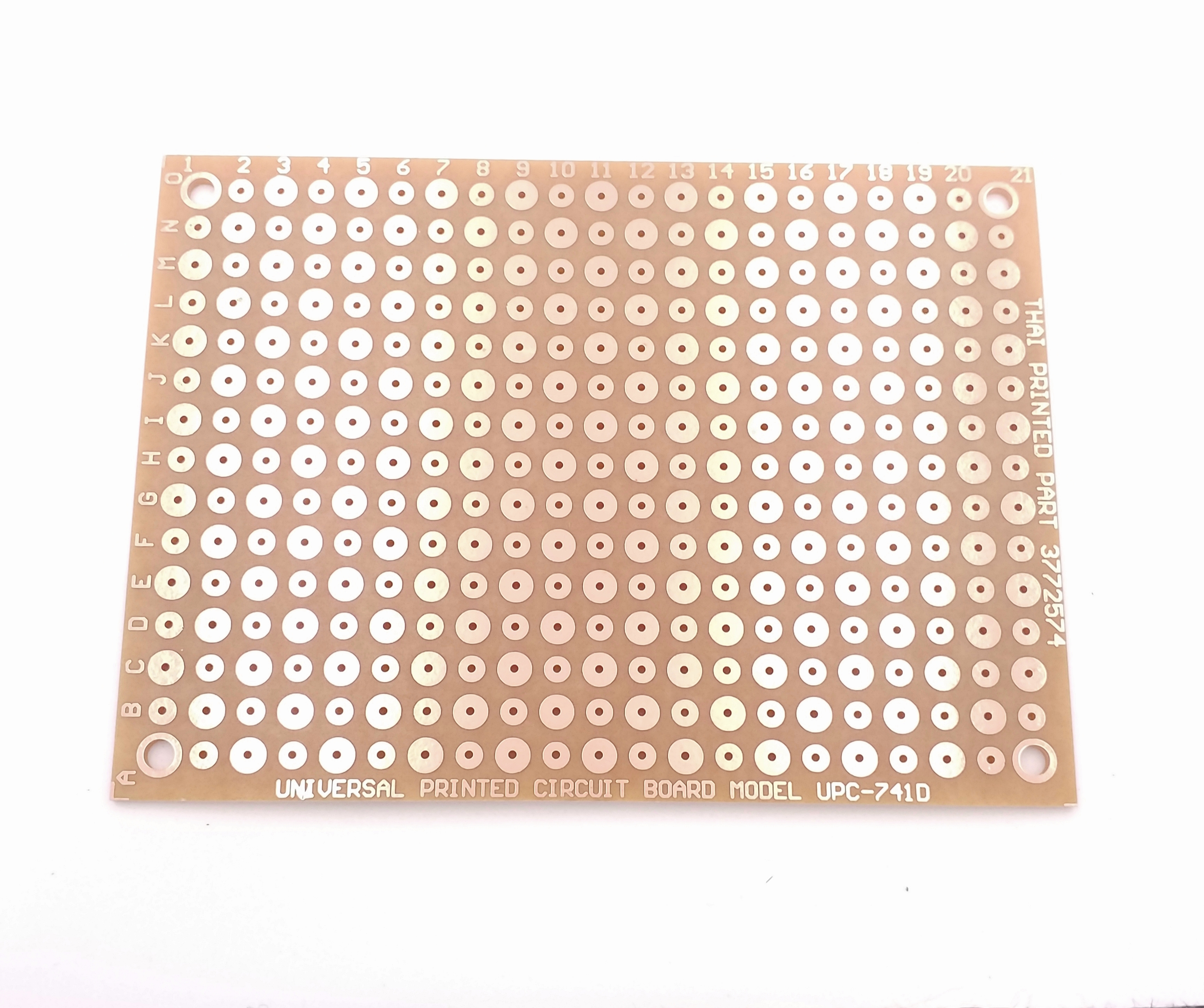 แผ่นปริ๊นอเนกประสงค์ ไข่ปลา model UPC-741D Prototype PCB Board 8x11 cm