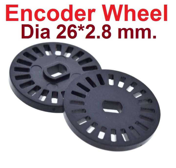 จานตัดแสง วัดความเร็วรอบ จำนวนรอบ 20 ช่อง Encoder Wheel Coded Disc Encoder 20 Holds Motor Speed Sensor for Robot Speed Test