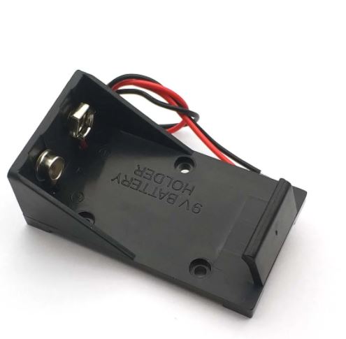 รางถ่าน 9V Battery Clip Holder Case Box with Wire Leads DIY