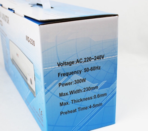 เครื่องเคลือบเอกสารขนาด A4 รุ่น MQ-230
