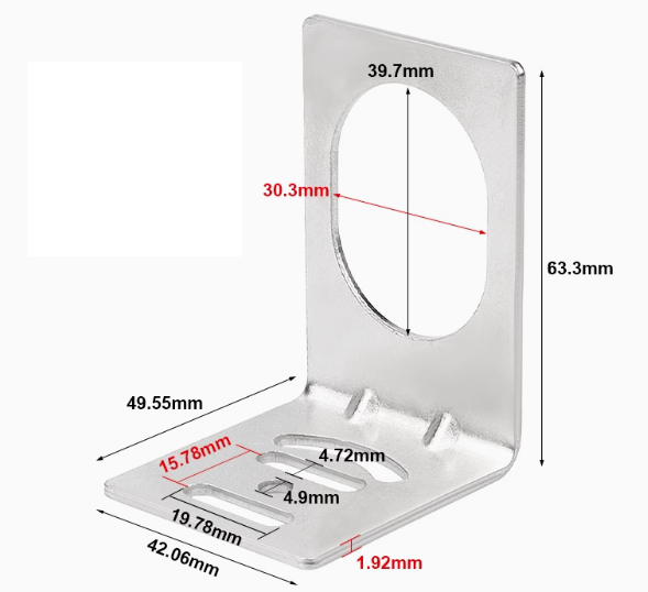 Proximity sensor bracket M30 L-type Mounting L Bracket Support ขายึดเซนเซอร์ ที่ยึดเซนเซอร์ แบบงอ 90องศา