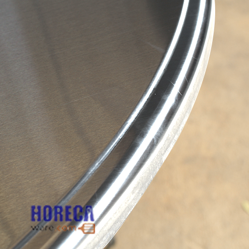 โต๊ะพับกลมสแตนเลส 90 ซม. โต๊ะร้านเกาหลี ตราสมอ