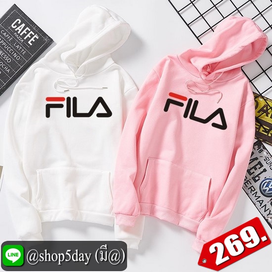 🔥 FILA เสื้อฮู้ดแขนยาวยอดฮิต ใส่ได้ทั้งหญิงและชาย ‼️