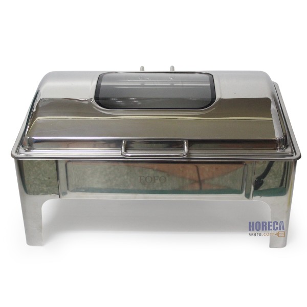 ชุดอุ่นอาหารใหญ่ ฝาปิดโช้คช่องกระจก ตราโฟโฟ้