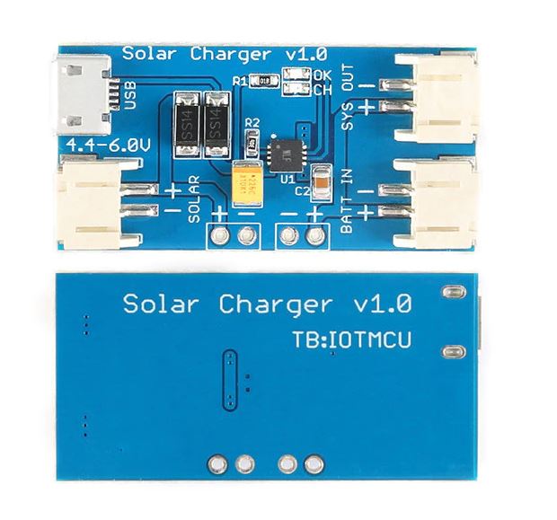 มินิ โซล่าชาร์จเจอร์ MINI charging module 500MA mini solar lithium battery charging board solar charger