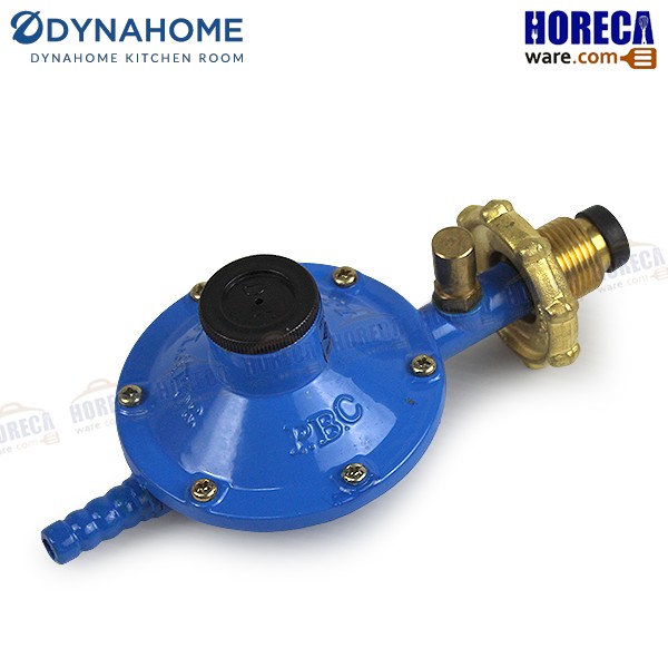Low pressure regulator, brass thread, with safety, Dyna