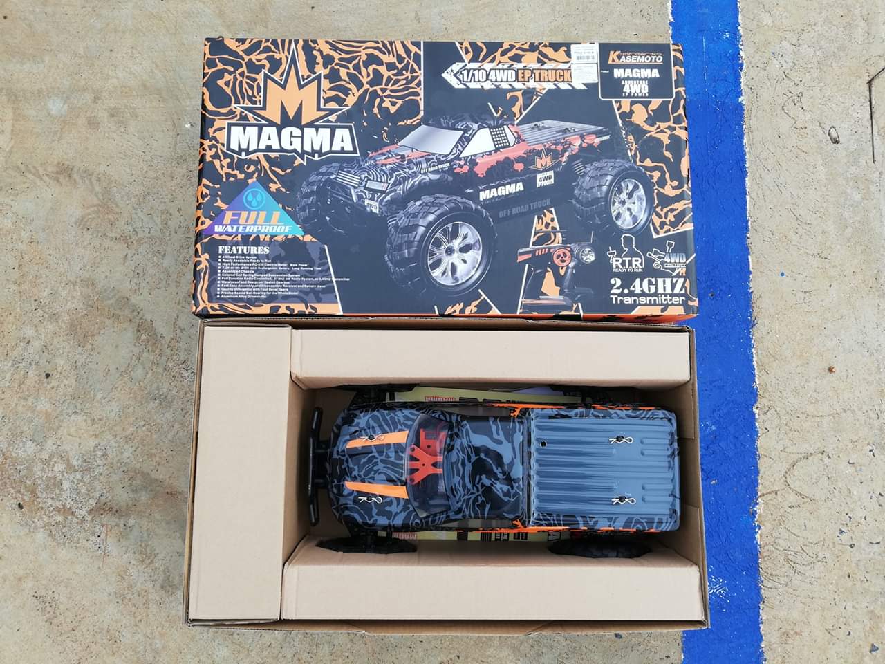 รถบังคับวิทยุ KASEMOTO.MAGMA.1/10 OFF-ROAD.4WD ทางฝุนสายลุย